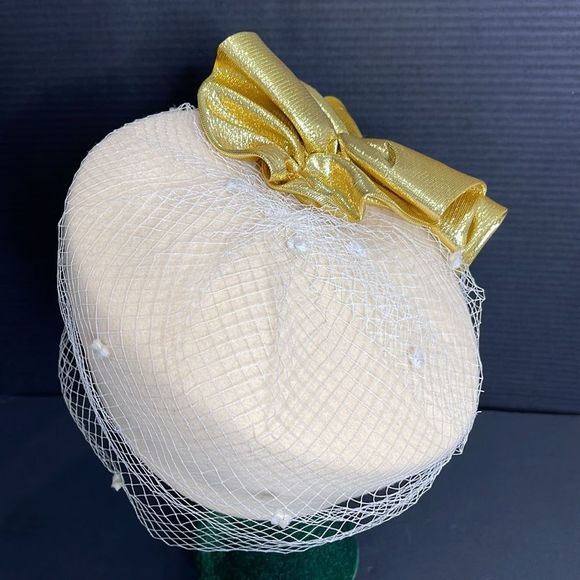 Vintage Mr. Charles Statement Hat with Veil - Picture 6 of 16